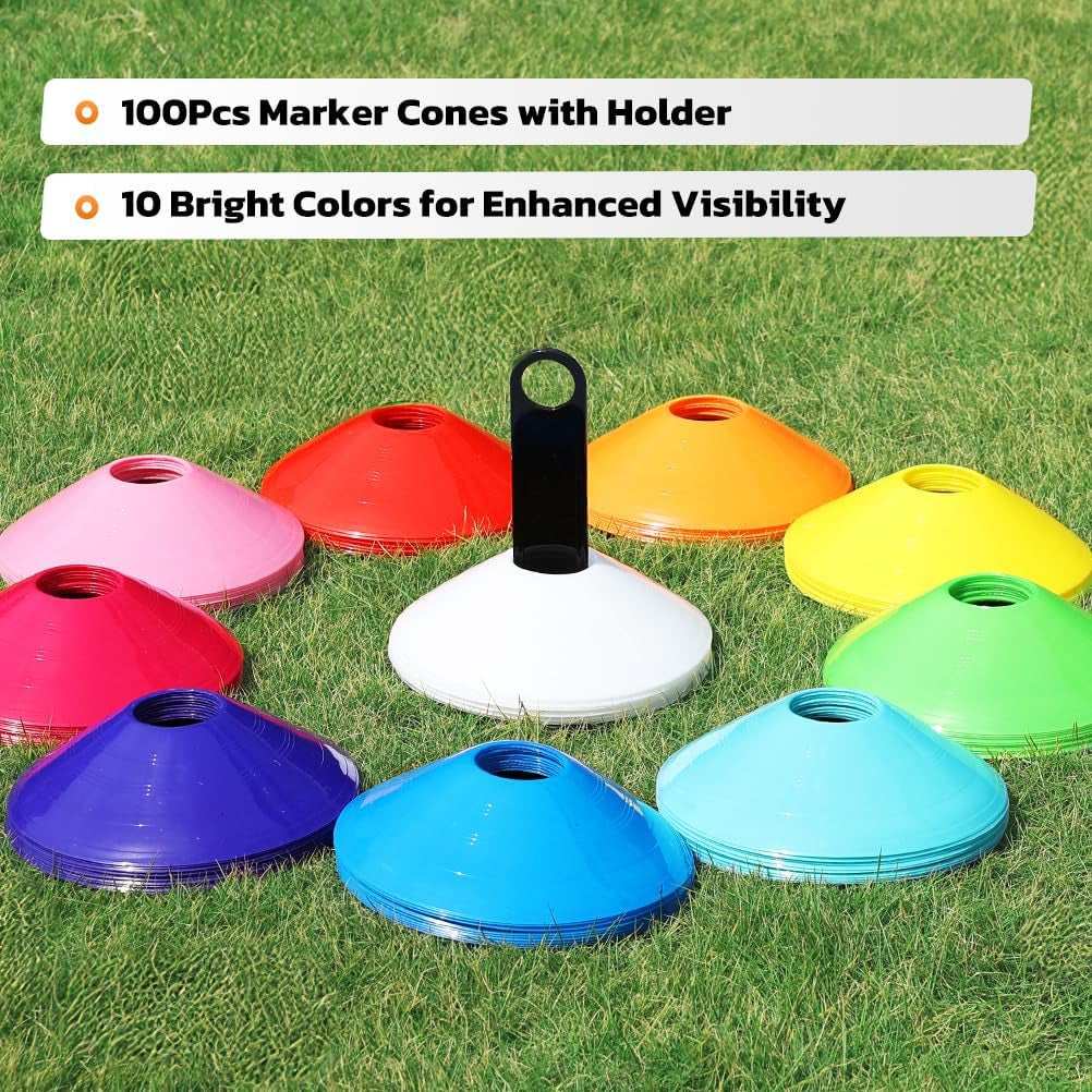 Soccer Cones 25/50/100 Pack Disc Soccer Sport Cones