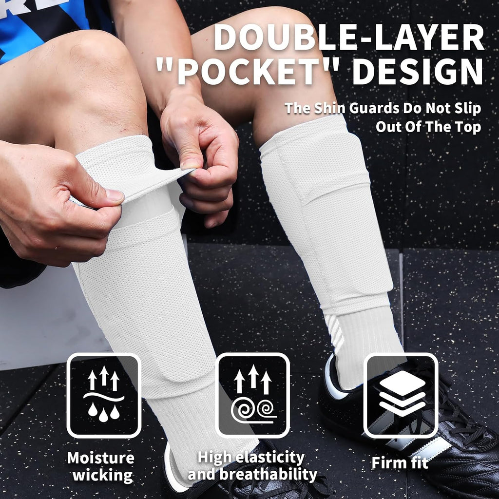 Soccer Shin Guards for Kids Youth Adults