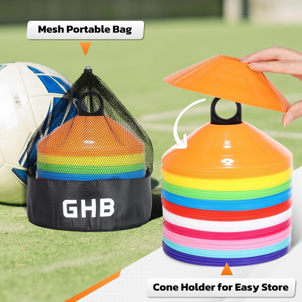 Soccer Cones 25/50/100 Pack Disc Soccer Sport Cones