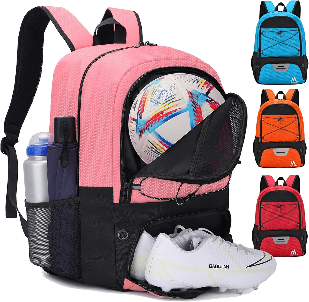 Soccer Bag,Youth Soccer Backpack with Ball and Cleat Compartment