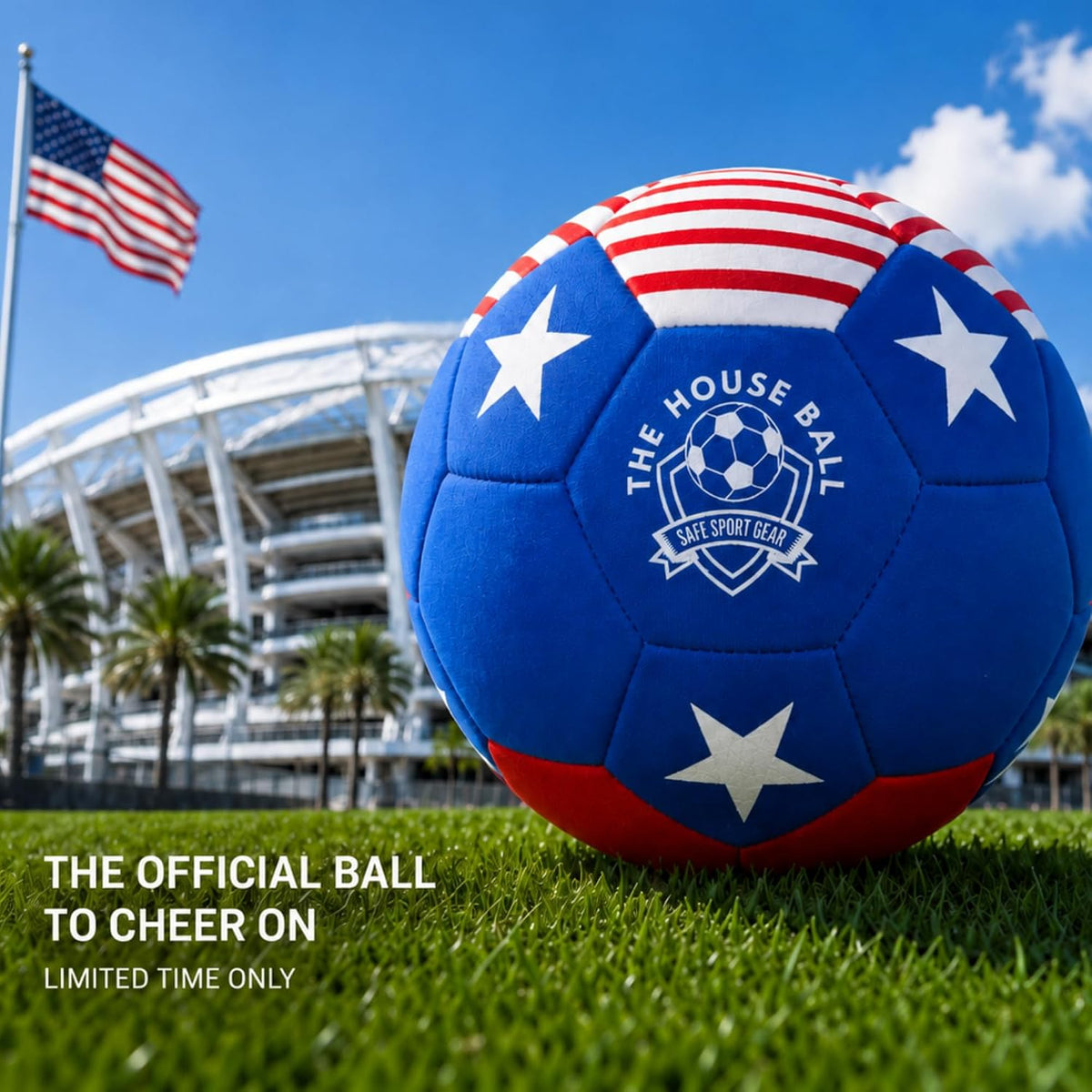The House Ball - the Original Soft and Safe Indoor Soccer Ball Size 4 - Created for inside Your Home and Yard - No Scuffs on Walls - Realistic Feel and Weight with a Shock Absorbing Exterior