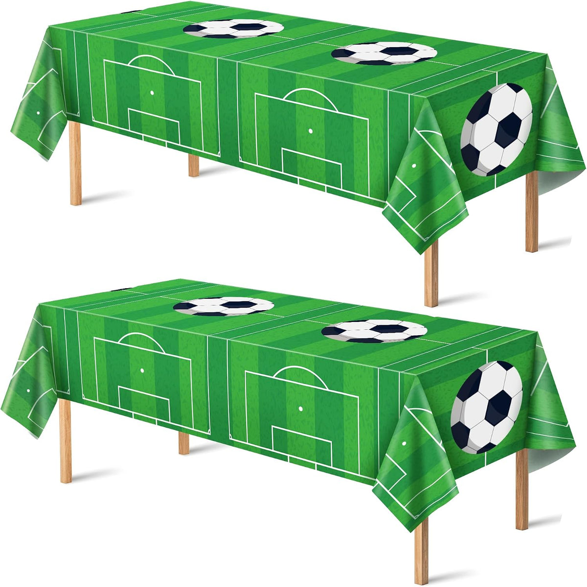 Soccer Party Decorations - 2 PCS Soccer Tablecloth | 2026 World Soccer Cup Merchandise Birthday Party Decorations - Soccer Party Favors Accessories Supplies for Indoor Outdoor Decor