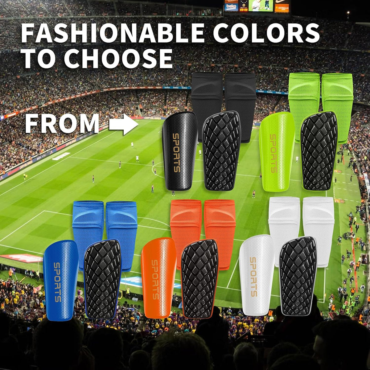 Soccer Shin Guards for Kids Youth Adults